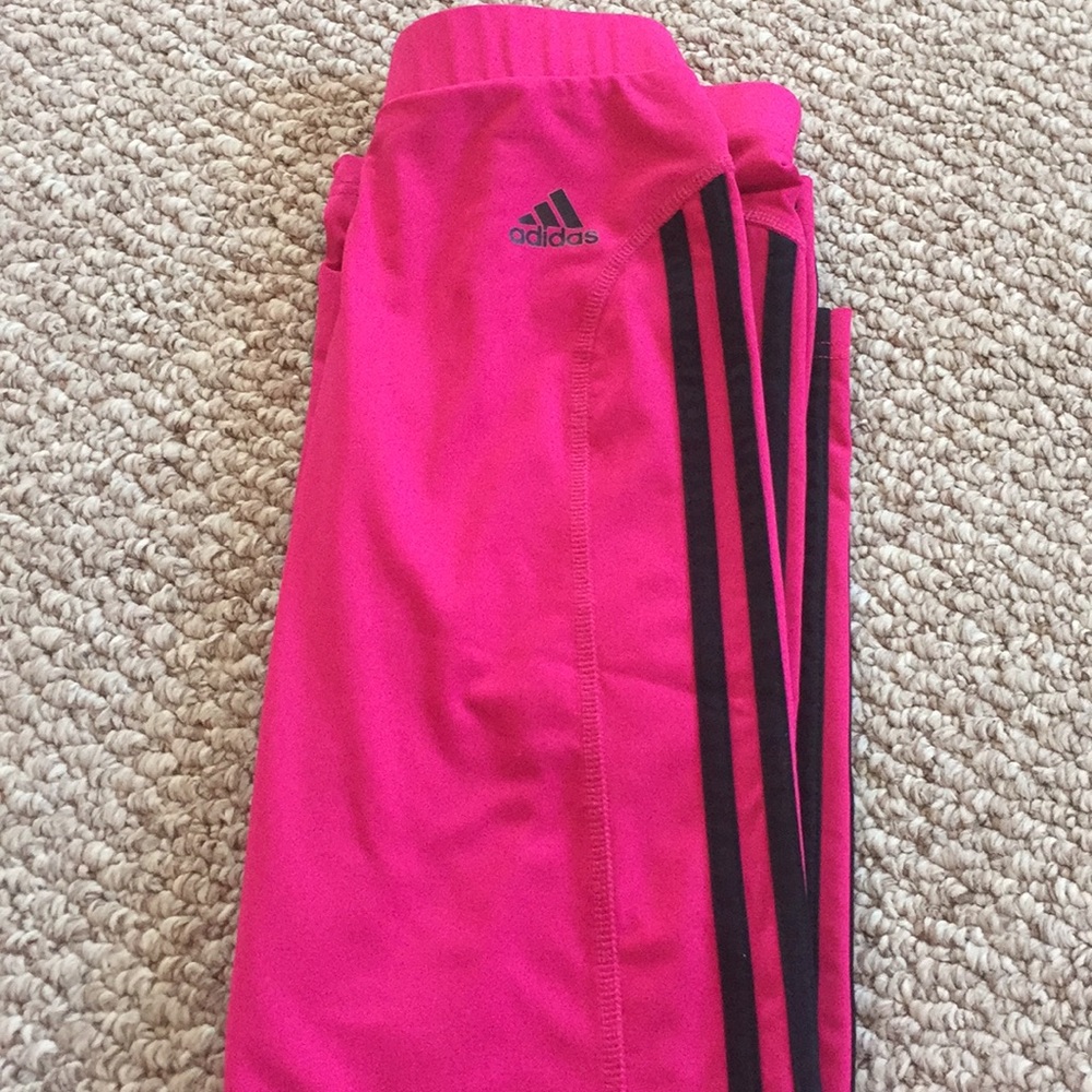 Girls Adidas Pink Training Pants